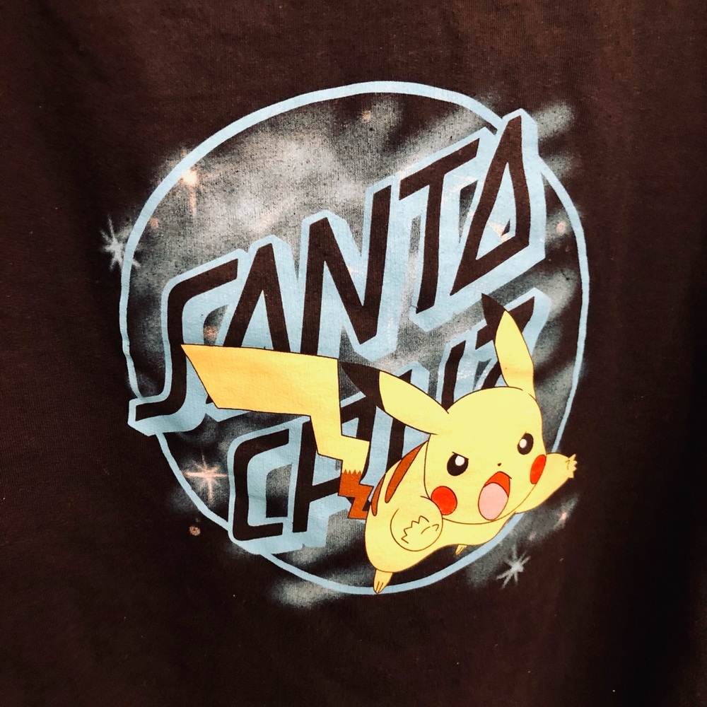 Santa Cruz X Pokémon Black Youth Hoodie